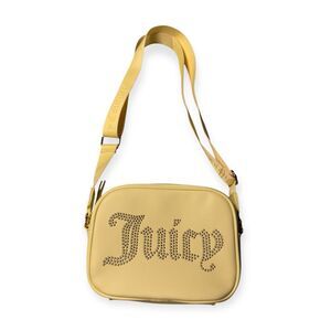 Juicy Couture Obsession Camera Crossbody Yellow Purse Pear Spring Summer Y2K VTG